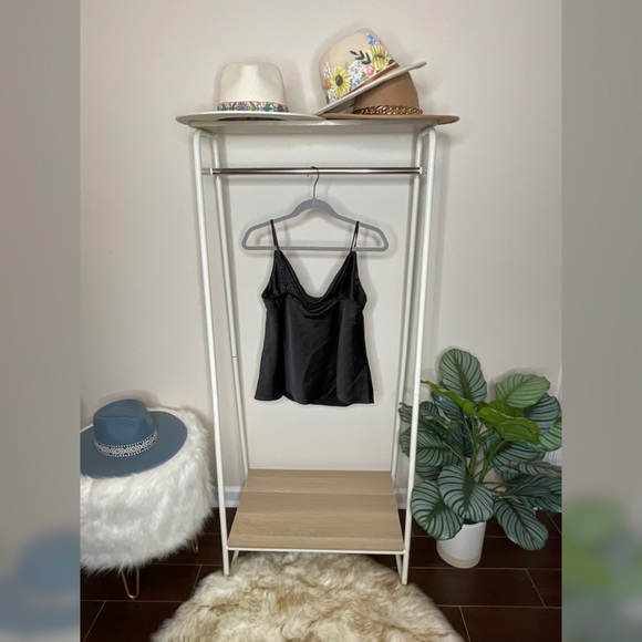 ViciDolls - Endless Rose Black Satin Cowl Neck Tank - Size Large - Picture 11 of 11